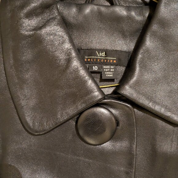 Black Leather Short Jacket - Picture 2 of 6